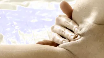 Cum inside Mouth Drooling Head and Swallowing after Feet Worship