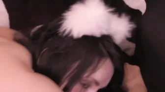 PET PLAY Mittens The Kitten Getting Nailed On The Sofa