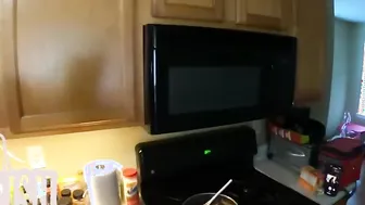 Fucking my Stepmom while she Cooking Dinner | Black Booty Cum Shot