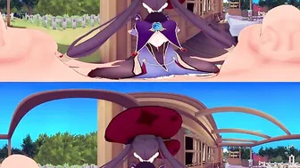 [VR 360 4K] Mona Genshin Impact Head and Standing