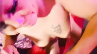 Curvey Hispanic give Deep Throat Getting Face Fuck by Original mom Hunter