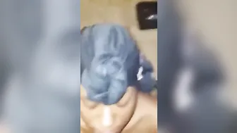 Jizzed on my Ex-Wife Gorgeous Ebony African Face