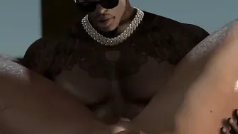 PAWG Getting Ruined by big black cock during her Cruise to the Bahamas - second Life