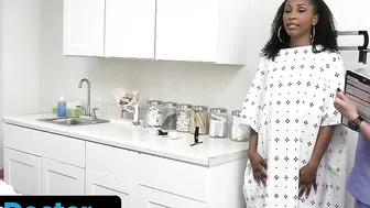 Stunning Black Princess Getting Fully Stripped and Screwed inside the Doctors Office during Check up