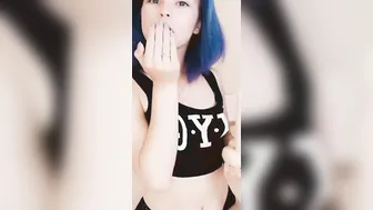 sluts with Pink Hair Fucks herself with a African Vibrator.