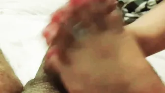 Stunning Toejob makes me Cum Fast