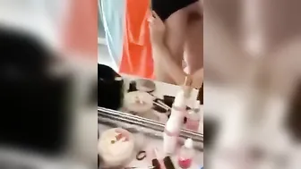 Rough Bj inside the Toilet