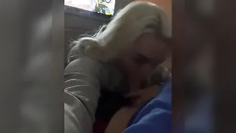 She Swallows my Load before I can even Put down the Ps4 Controller