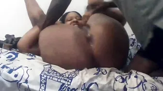 Big Butt Bae half PAWG Getting Vagina Devoured and Booty Spanked until Squirt inside Mouth