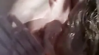 Little April and Dyke Friend Licking Pussies