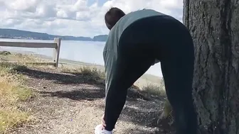 Milf Large Booty Outside Exhibitionist