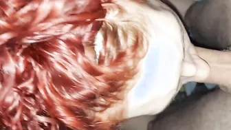 babe Red Fellatio Ride Cock until she Ejaculates