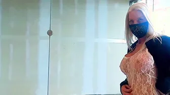Outdoors Flashing at the Mall