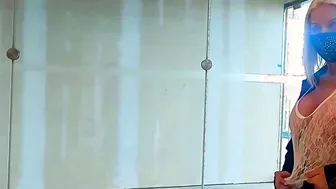 Outdoors Flashing at the Mall