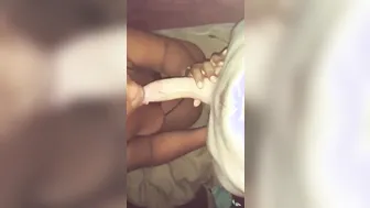 Black Ex girlfriend Throat my Gigantic White Penis