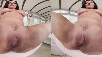 Rainy Day makes Big Tit Dolly Diore Wet Dripping below Deck VR Porn