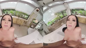 Rainy Day makes Big Tit Dolly Diore Wet Dripping below Deck VR Porn