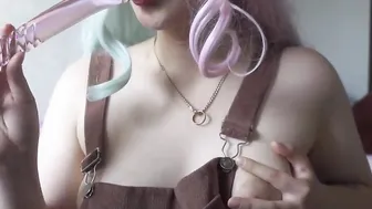 sucking off glass penis -Furiyssh