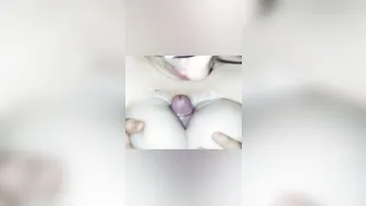 Surprise Head from mom Ends into Messy Titty Plowed