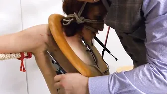 Fetish eighteen punished rough with ropes and penis