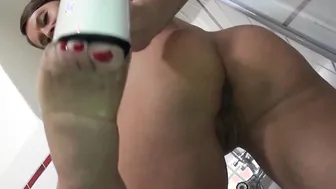 Big Titted German milf Susi taking a Bombshell Shower