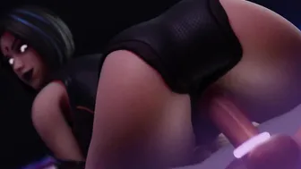 Fortnite Raven Bouncing on Rough Cock
