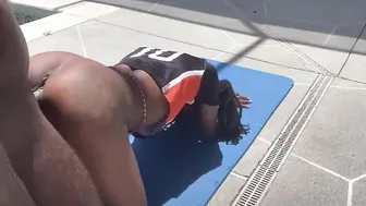 African Skank Fucks Trainer for Team Spot
