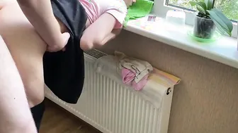 18 getting plowed at the kitchen