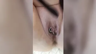 VIBRATOR TEST - Sohimi Electric Shock Dick Ring Older cougar BBW Nipple Clitoris