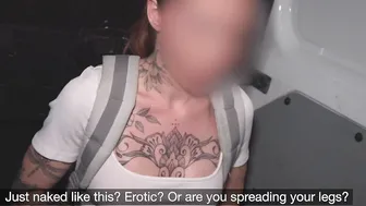 DEVIANTE - Tattoo Dark Haired with Tiny Melons Roughly Nailed Doggy Style