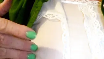 Victorian Lady Plays with Nipples Moans Quietly