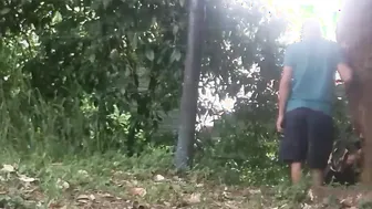 Rich oral sex with a huge butt Hispanic into the streets of Medellín