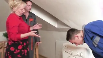 2 Workers Share very older Granny