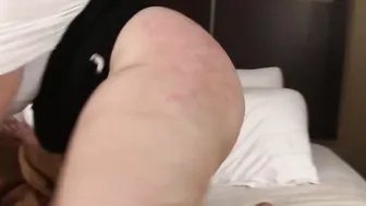 Chubby dark hair Beauty has interracial sex into the hotel