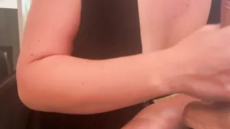 I Recorded myself Giving a Sloppy Fellatio to a Sex Toy for a Fan get Lusty and Fingering my Vagina
