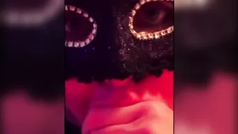 A women into a Leopard Suit Passionately Blows a Gigantic Juicy Dick