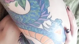 Skank Strokes her Body and Plays with her Holes