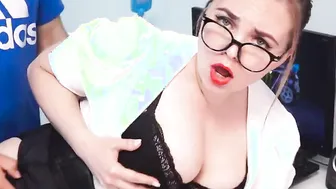 Secretary loves to work remotely with her boss