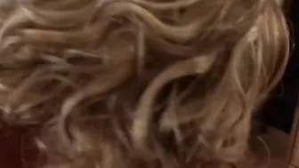 Hot blonde grandmother takes a african dick into her butt