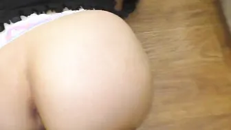 Stepmom with a gigantic booty inside a g-string liking anal