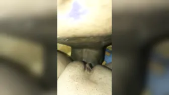 My stepbrother ejaculates so rough inside my dripping cunt