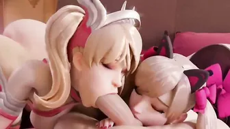 【MMD R-teen SEX DANCE】PERVERSE DOUBLE YUMMY HEAD 厄介な誘惑 [MMD]