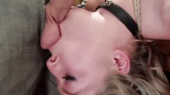 Beauty anal slaves tied and banged