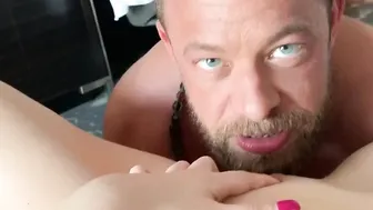Blue Eyed Boy just Loves to Lick that Twat