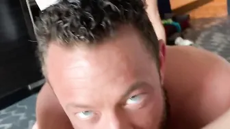 Blue Eyed Boy just Loves to Lick that Twat
