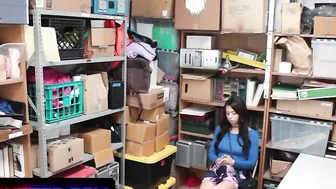 Goddess Dark Hair Taylor may Caught on Camera Shoving Merchandise Apprehended and Strip Searched
