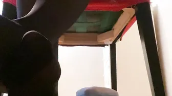 SHE TEASINGS YOU WITH HER HOT FOOT