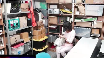 Tanned beauty Kat Arina Caught Shoplifting Into A Store And Punished