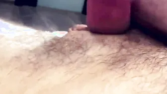 My GF fiercely jerks off a penis with her legs Perfect legs