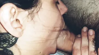 Goddess Wifey Blows and Drools on Hubbys Dick